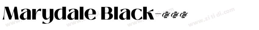 Marydale Black字体转换